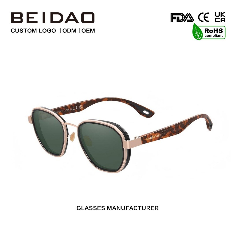 క్లాసిక్ రిఫ్లెక్టివ్ అల్యూమినియం పోలరైజ్డ్ సన్ గ్లాసెస్