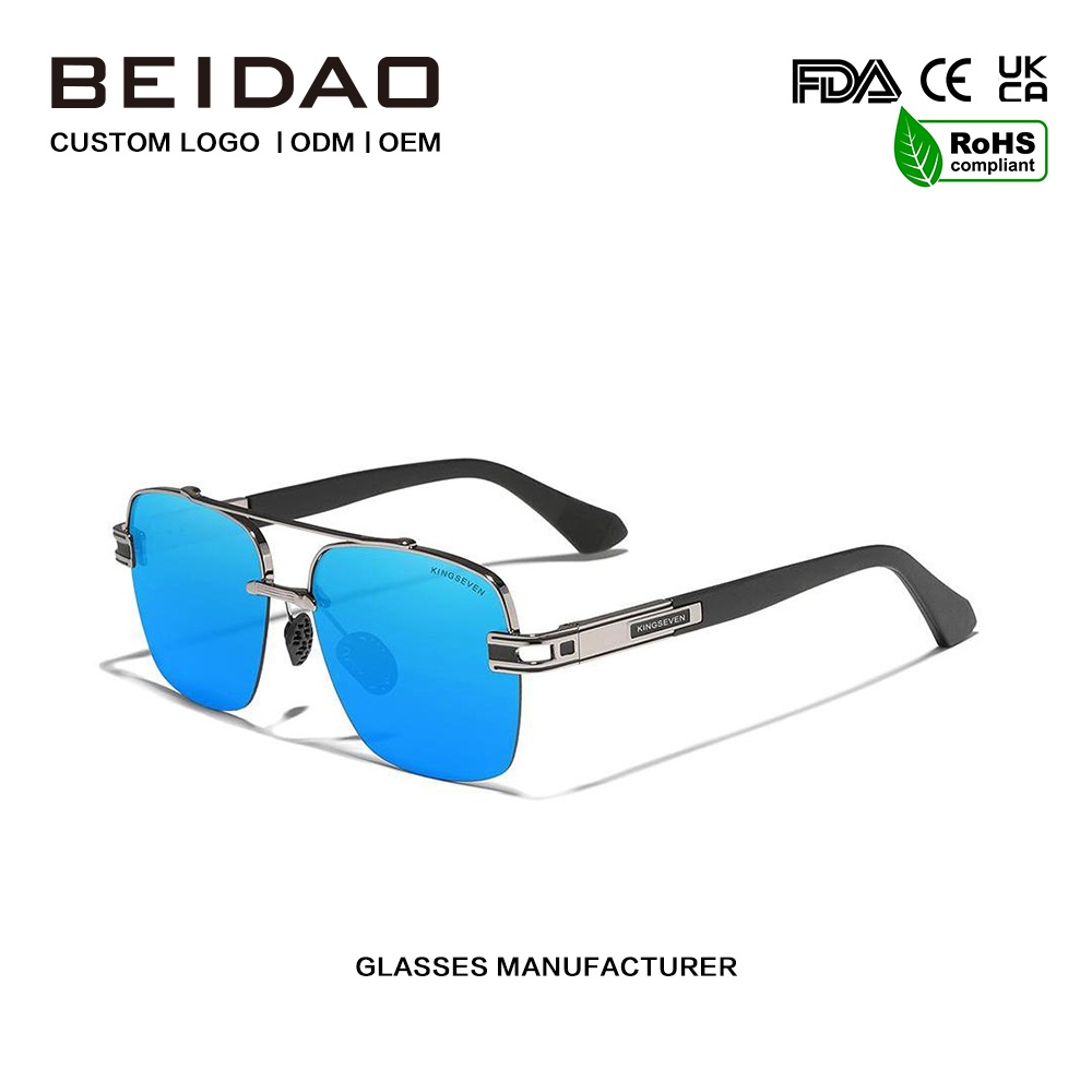 పురుషుల కోసం లగ్జరీ రంగుల రెట్రో పోలరైజ్డ్ సన్ గ్లాసెస్